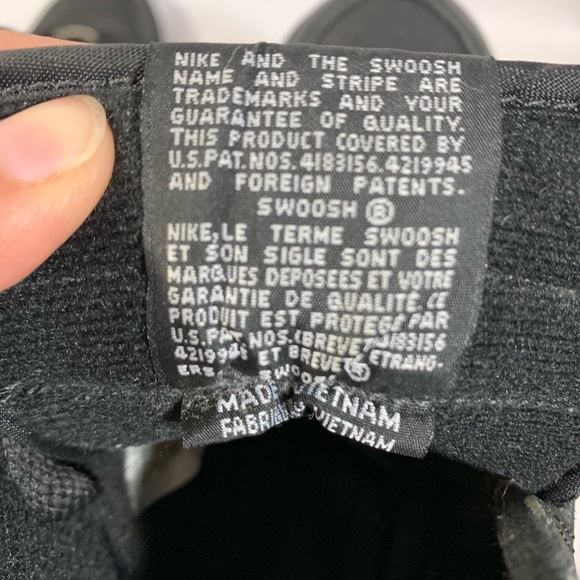 2002 NIKE AIR FORCE 1 HIGH BLACK WHITE size 6Y - Picture 6 of 8